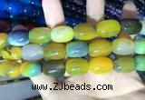 CAA2133 15.5 inches 13*18mm drum agate beads wholesale