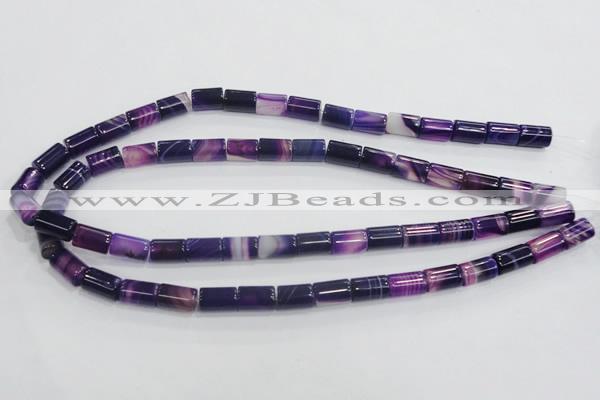 CAA216 15.5 inches 8*12mm column madagascar agate beads