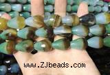 CAA2162 15.5 inches 15*20mm faceted teardrop agate beads