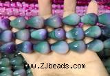 CAA2164 15.5 inches 15*20mm faceted teardrop agate beads