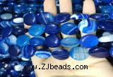 CAA2174 15.5 inches 15*20mm oval banded agate beads wholesale