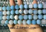 CAA2246 15.5 inches 12mm faceted round banded agate beads