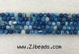 CAA2257 15.5 inches 6mm faceted round banded agate beads