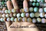 CAA2267 15.5 inches 12mm faceted round banded agate beads