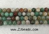 CAA2304 15.5 inches 12mm round banded agate gemstone beads