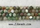 CAA2305 15.5 inches 14mm round banded agate gemstone beads