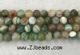 CAA2306 15.5 inches 16mm round banded agate gemstone beads