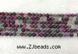 CAA2329 15.5 inches 4mm round banded agate gemstone beads