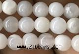 CAA2340 15.5 inches 4mm round white crazy lace agate beads wholesale