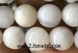 CAA2342 15.5 inches 8mm round white crazy lace agate beads wholesale