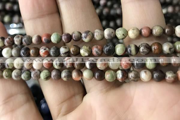 CAA2371 15.5 inches 6mm round ocean agate beads wholesale