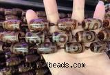 CAA2660 15.5 inches 14*25mm - 16*26mm drum tibetan agate dzi beads