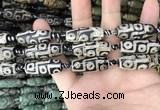 CAA2690 15.5 inches 12*30mm - 14*30mm rice tibetan agate dzi beads