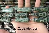 CAA2700 15.5 inches 14*38mm - 16*43mm teardrop tibetan agate dzi beads