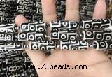 CAA2726 15.5 inches 11*29mm - 13*30mm rice tibetan agate dzi beads