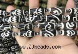 CAA2729 15.5 inches 10*24mm - 11*25mm rice tibetan agate dzi beads