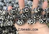 CAA2734 15.5 inches 14*21mm - 16*22mm drum tibetan agate dzi beads