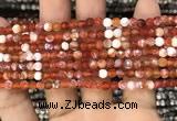 CAA2808 15 inches 4mm faceted round fire crackle agate beads wholesale