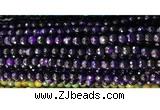 CAA2881 15 inches 6mm faceted round fire crackle agate beads wholesale