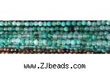 CAA2888 15 inches 6mm faceted round fire crackle agate beads wholesale