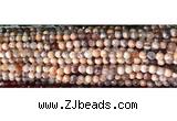 CAA2889 15 inches 6mm faceted round fire crackle agate beads wholesale