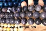 CAA3242 15 inches 16mm faceted round fire crackle agate beads wholesale