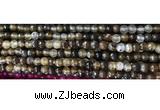 CAA3294 15 inches 6mm faceted round agate beads wholesale