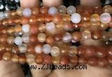 CAA3310 15 inches 6mm faceted round agate beads wholesale