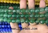 CAA3373 15 inches 10mm faceted round agate beads wholesale