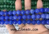 CAA3376 15 inches 10mm faceted round agate beads wholesale