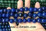 CAA3408 15 inches 12mm faceted round agate beads wholesale