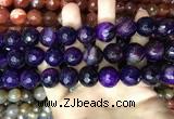 CAA3446 15 inches 16mm faceted round agate beads wholesale