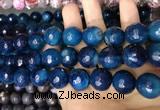 CAA3451 15 inches 16mm faceted round agate beads wholesale