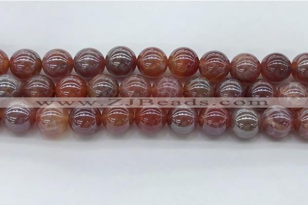 CAA3505 15.5 inches 14mm round AB-color fire agate beads wholesale