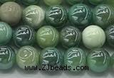 CAA3516 15.5 inches 6mm round AB-color grass agate beads wholesale