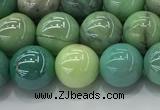 CAA3517 15.5 inches 8mm round AB-color grass agate beads wholesale