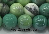 CAA3518 15.5 inches 10mm round AB-color grass agate beads wholesale
