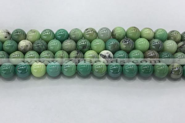 CAA3518 15.5 inches 10mm round AB-color grass agate beads wholesale