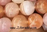 CAA3533 15.5 inches 8mm round pink botswana agate beads
