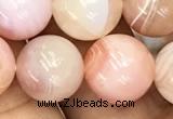 CAA3535 15.5 inches 12mm round pink botswana agate beads