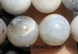 CAA3578 15.5 inches 10mm round parral dendrite agate beads