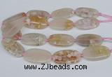 CAA3611 15.5 inches 25*45mm oval sakura agate gemstone beads