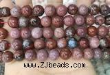 CAA3623 15.5 inches 10mm round Portuguese agate beads wholesale