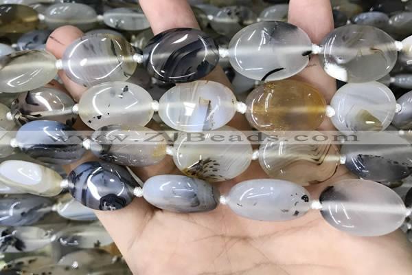 CAA3741 15.5 inches 18*25mm oval Montana agate beads wholesale