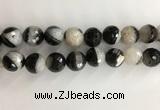 CAA3779 15.5 inches 18mm faceted round agate druzy geode beads