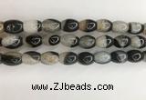 CAA3785 15.5 inches 10*14mm rice agate druzy geode beads