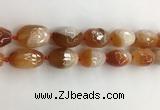 CAA3796 15*25mm - 18*28mm faceted rice agate druzy geode beads