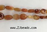 CAA3810 15.5 inches 13*18mm - 15*20mm faceted freeform red agate beads