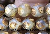 CAA3844 15 inches 6mm round tibetan agate beads wholesale