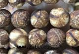 CAA3845 15 inches 6mm round tibetan agate beads wholesale